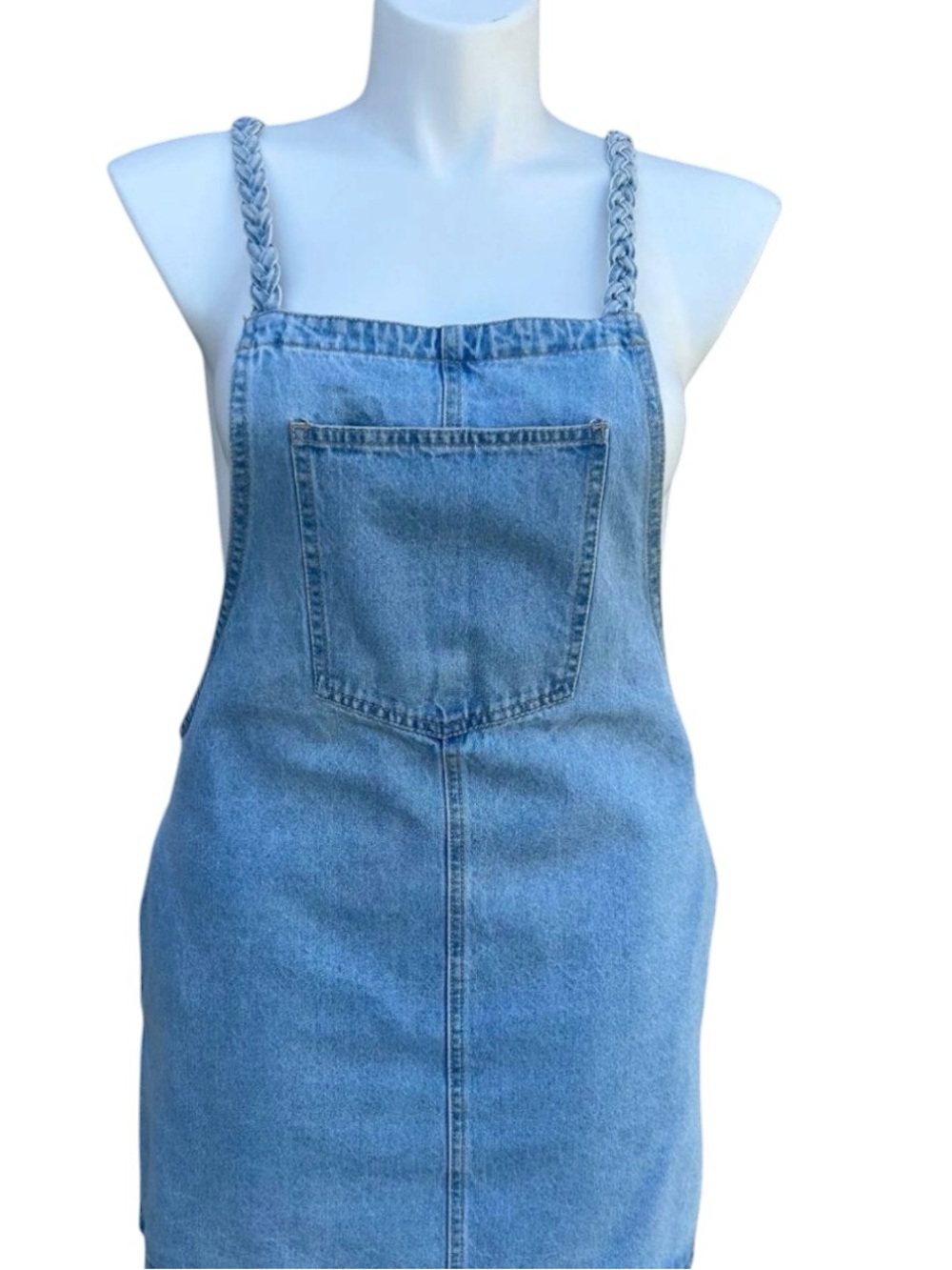 Vintage Style Denim Overall Dress